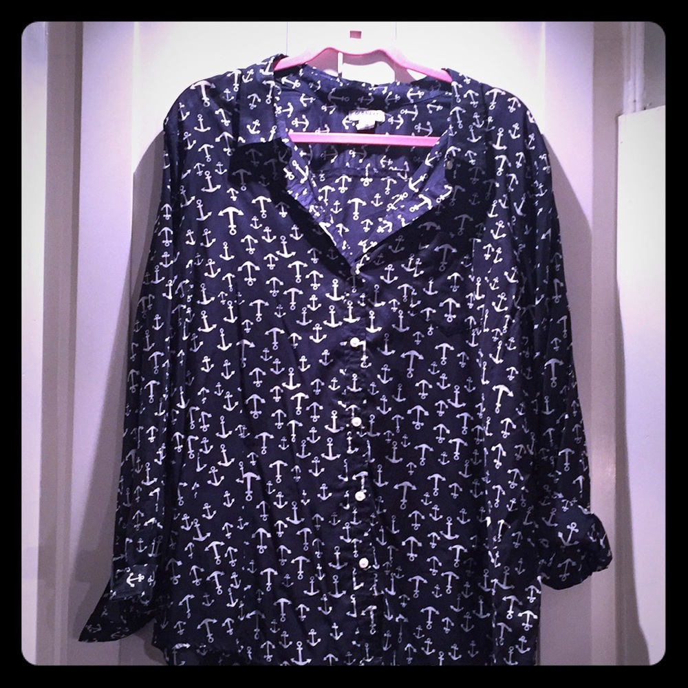 Anchors away, button down